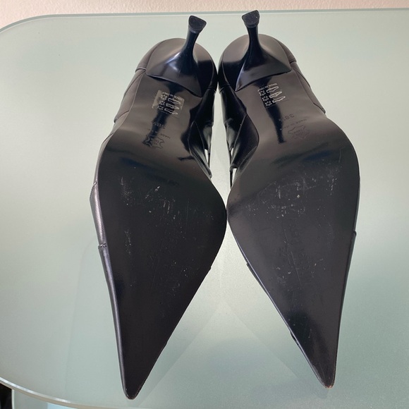 NEW Michel Perry leather SHOES/pumps,heels 8-8.5 US/ 38.5 ITALY - Picture 11 of 13